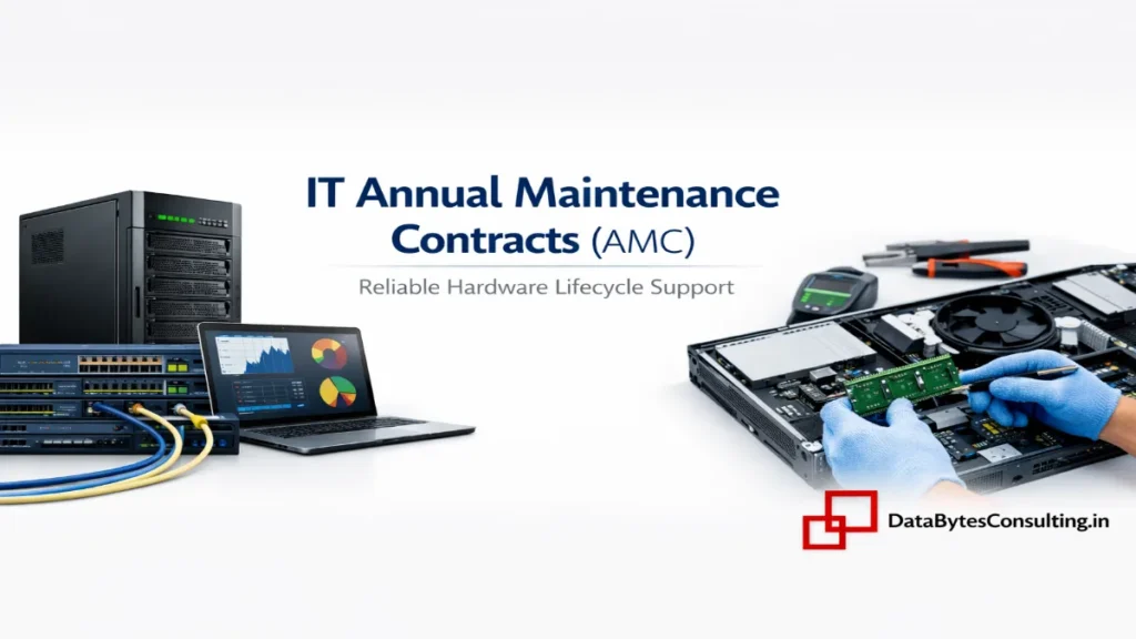 IT Annual Maintenance Contracts - Business-class IT AMC banner with DataBytes Consulting branding